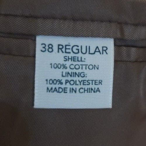 Saddlebred Brown Corduroy Blazer, Men's 38R Jacket, Two Button Sport Coat - Thumbnail 9
