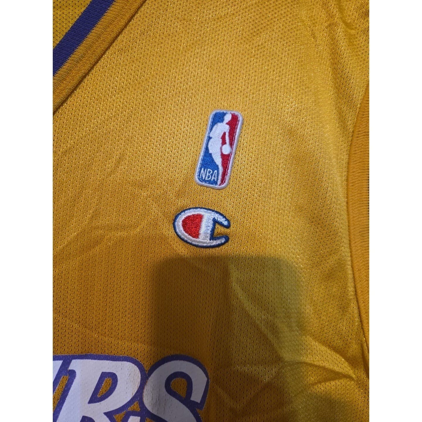 Champion Los Angeles Lakers Shaquille O'Neal 34 Jersey Gold, Men's Size 48 XL - Thumbnail 7