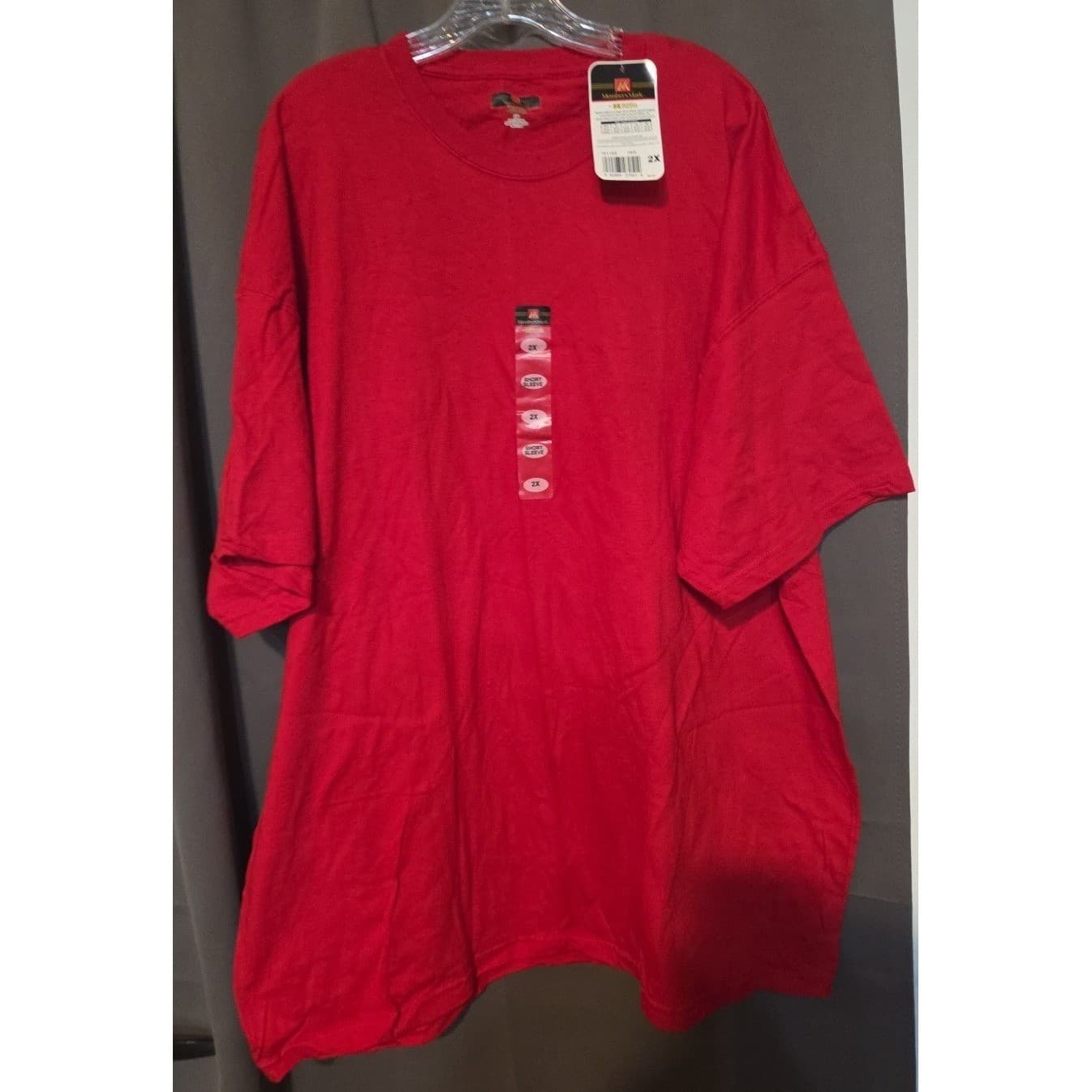 Member's Mark Russell Athletic Red Short Sleeve T-Shirt, Men's 2X Top, TRR NWT - Thumbnail 3