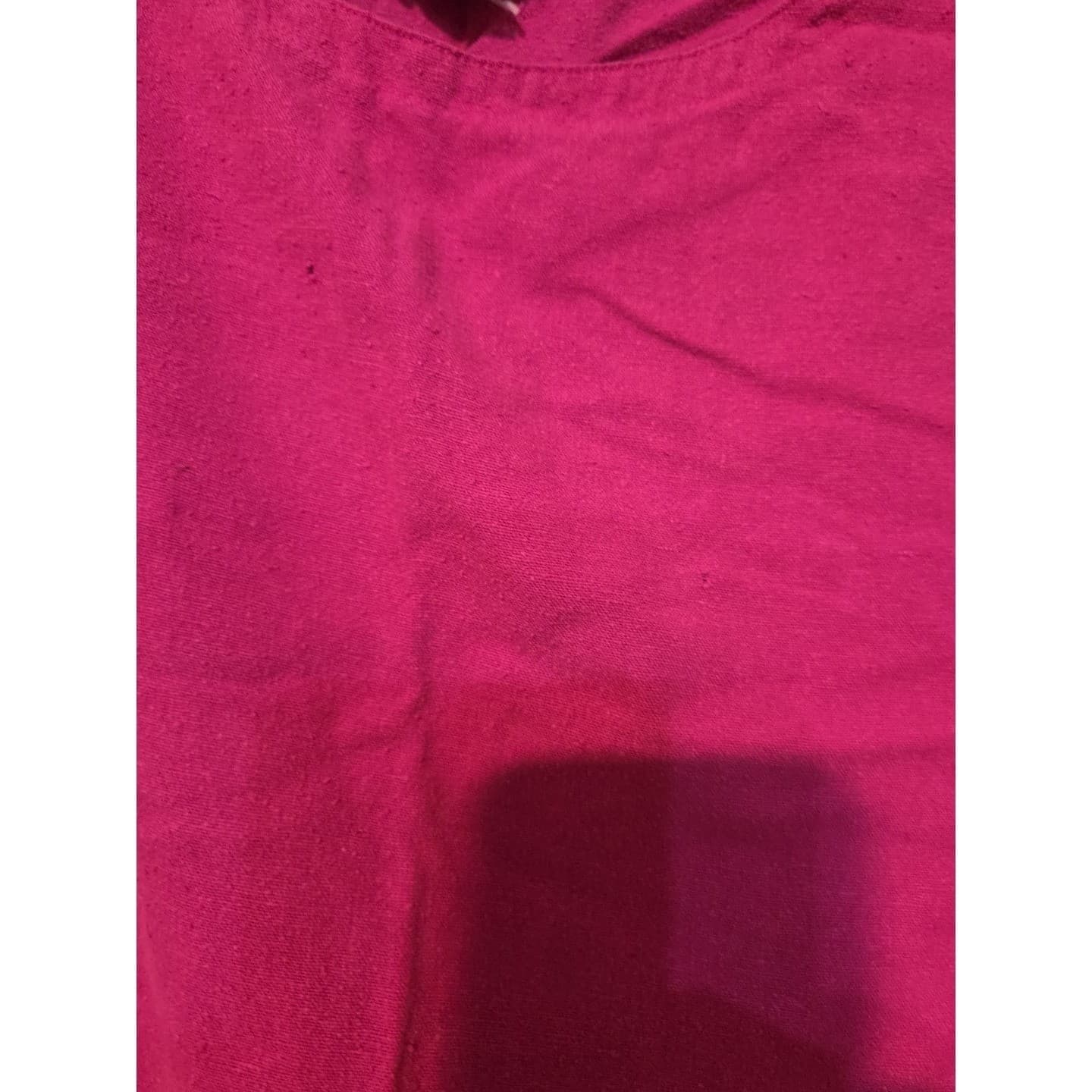 Royal Silk Vintage 100% Silk Cap Sleeve Top, Woman's Small Magenta Pink Blouse - Thumbnail 7