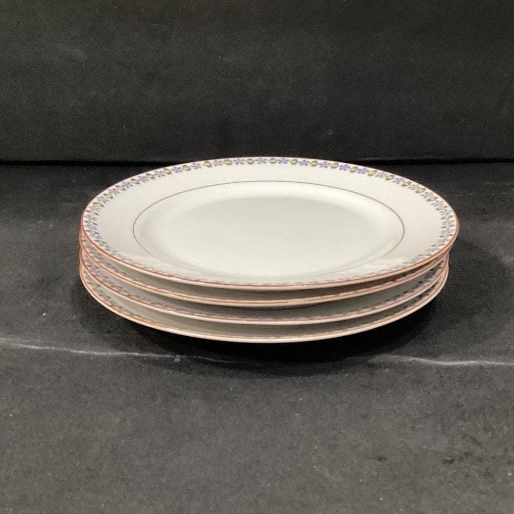Noritake China Nippon Salad Plates, Set of 4, Blue Cornflowers & Green Leaves - Thumbnail 10