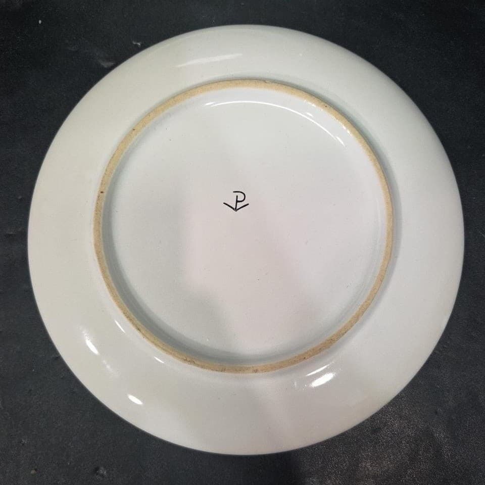 PV Deruta Blue Rooster Salad Plates, Set Of 2, Vintage Floral Farmhouse Dishes - Thumbnail 4