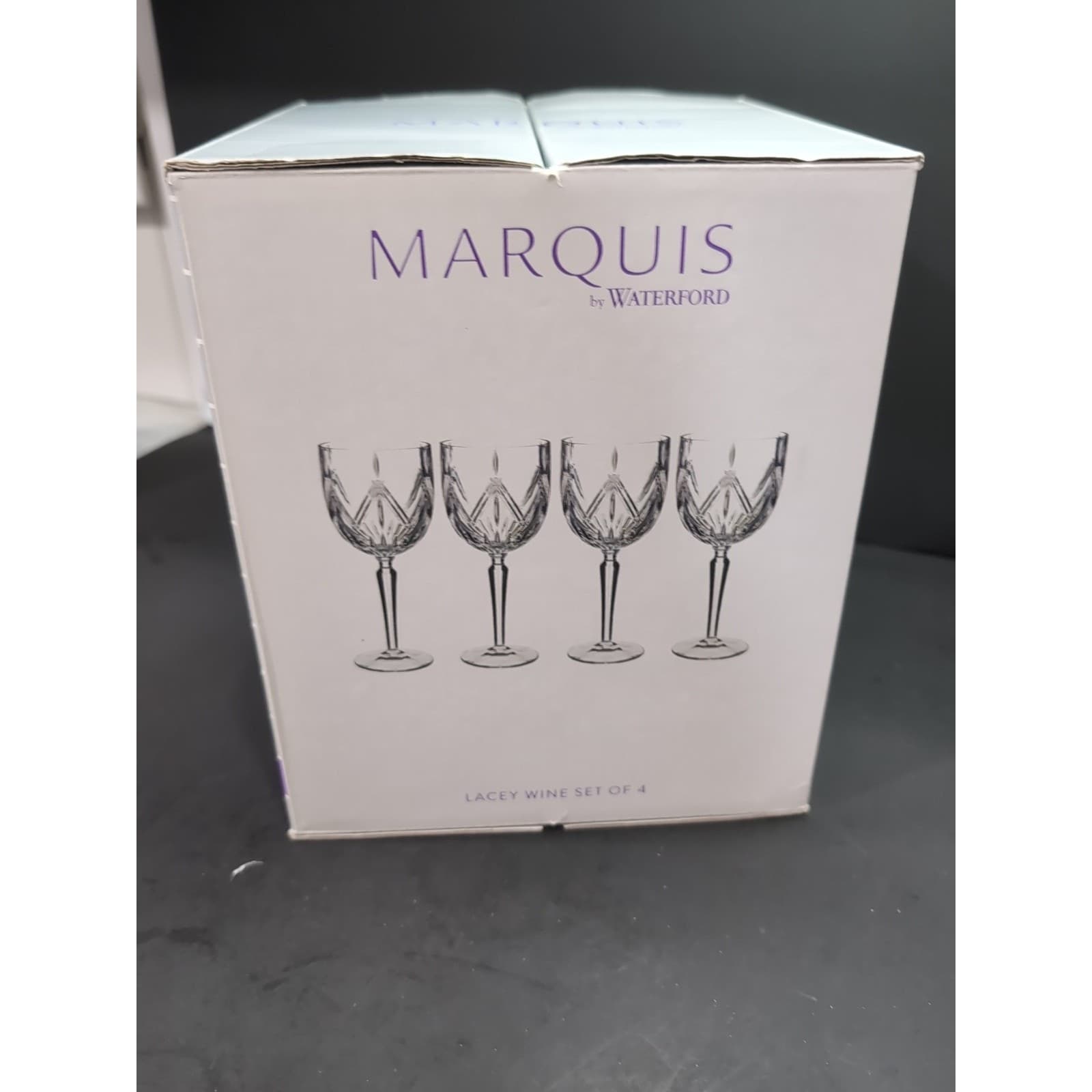 Waterford Crystal Marquis Lacey Wine Glass Set, Set of 4, Elegant Wine Glasses - Thumbnail 11