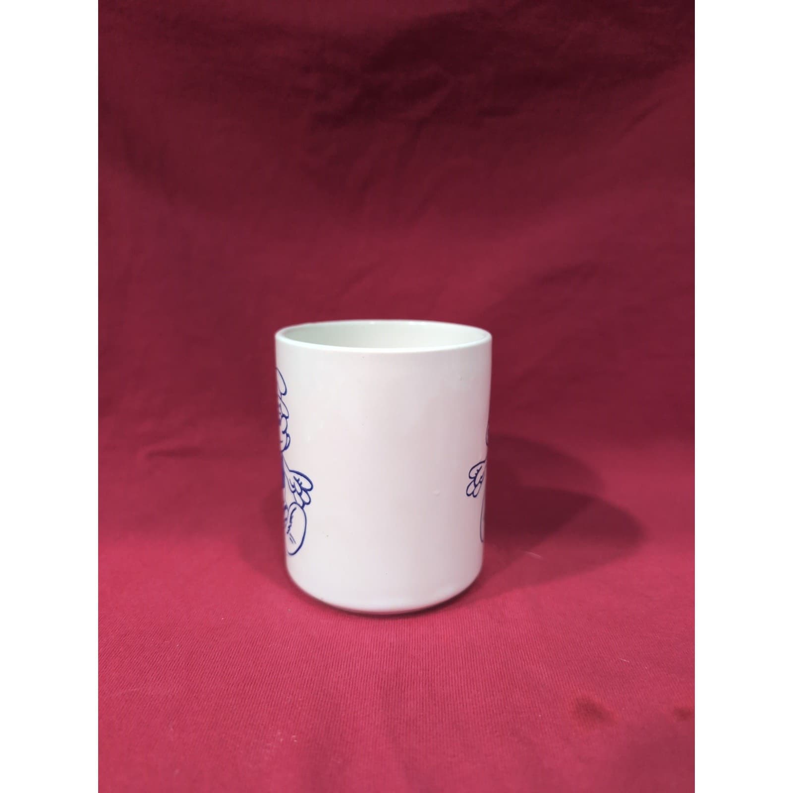 Smurfs Cartoon Character Mug, 1980s Ceramic Coffee Cup, Collectible White Mug - Thumbnail 4