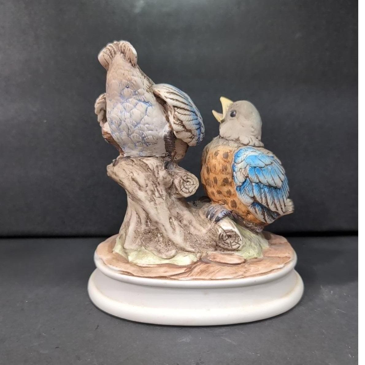 Lefton China Hand Painted Blue Bird Statue #KE7674, Vintage Collectible Decor - Thumbnail 9