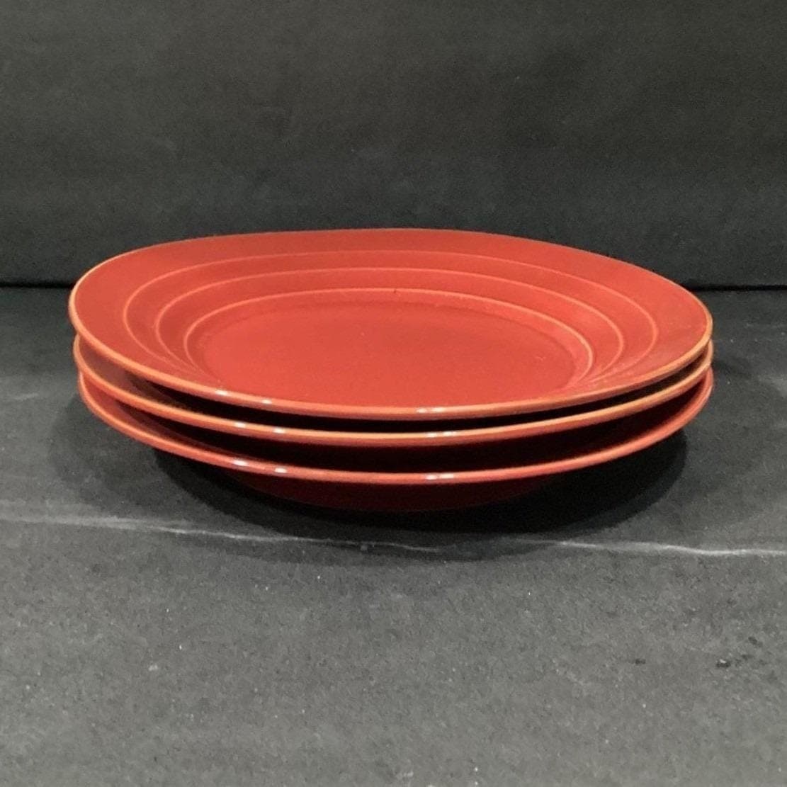 Pfaltzgraff Athena Red Dinner Plates, Set of 3, Vintage Dinnerware, Tableware - Thumbnail 11