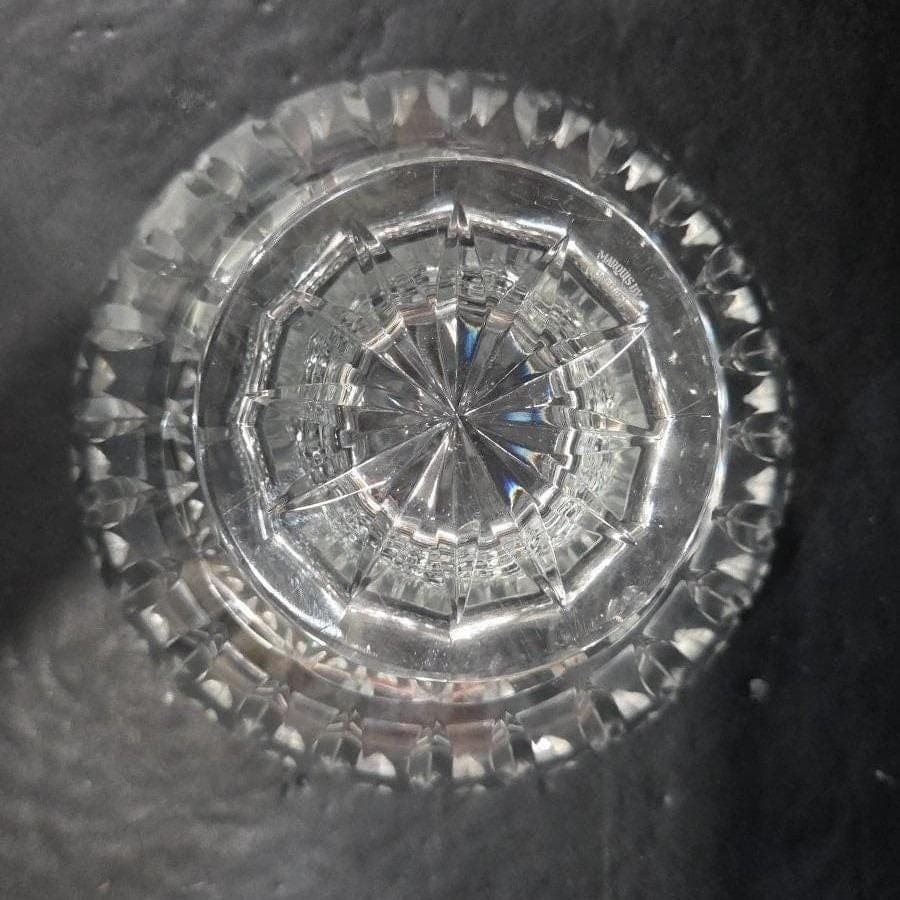 Marquis by Waterford Crystal Sheridan Footed Bowl, Vintage Pedestal Centerpiece - Thumbnail 5