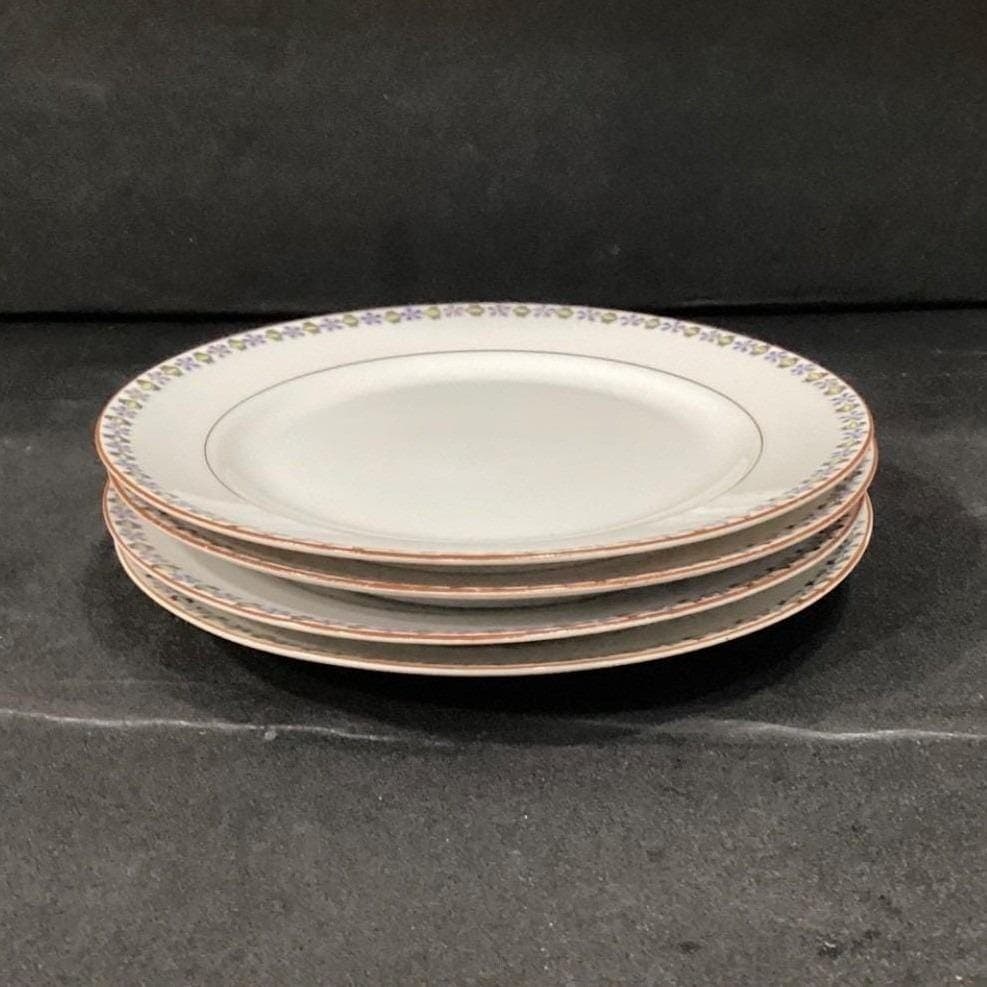 Noritake China Nippon Salad Plates, Set of 4, Blue Cornflowers & Green Leaves - Thumbnail 7