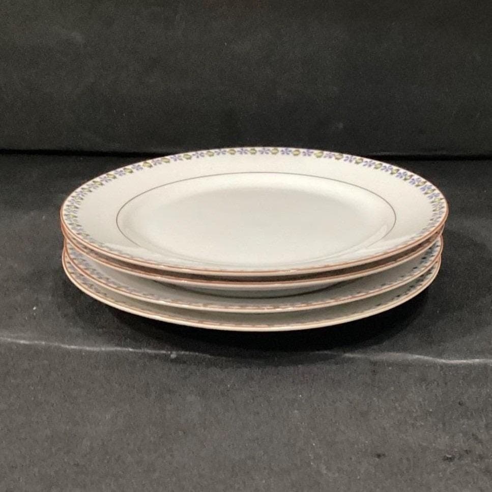 Noritake China Nippon Salad Plates, Set of 4, Blue Cornflowers & Green Leaves - Thumbnail 8