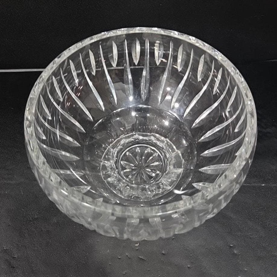 Marquis by Waterford Crystal Sheridan Footed Bowl, Vintage Pedestal Centerpiece - Thumbnail 7