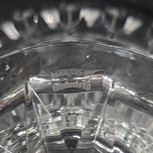 Marquis by Waterford Crystal Sheridan Footed Bowl, Vintage Pedestal Centerpiece - Thumbnail 4