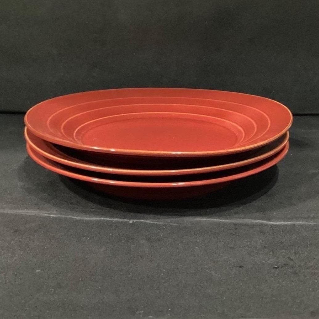 Pfaltzgraff Athena Red Dinner Plates, Set of 3, Vintage Dinnerware, Tableware - Thumbnail 9