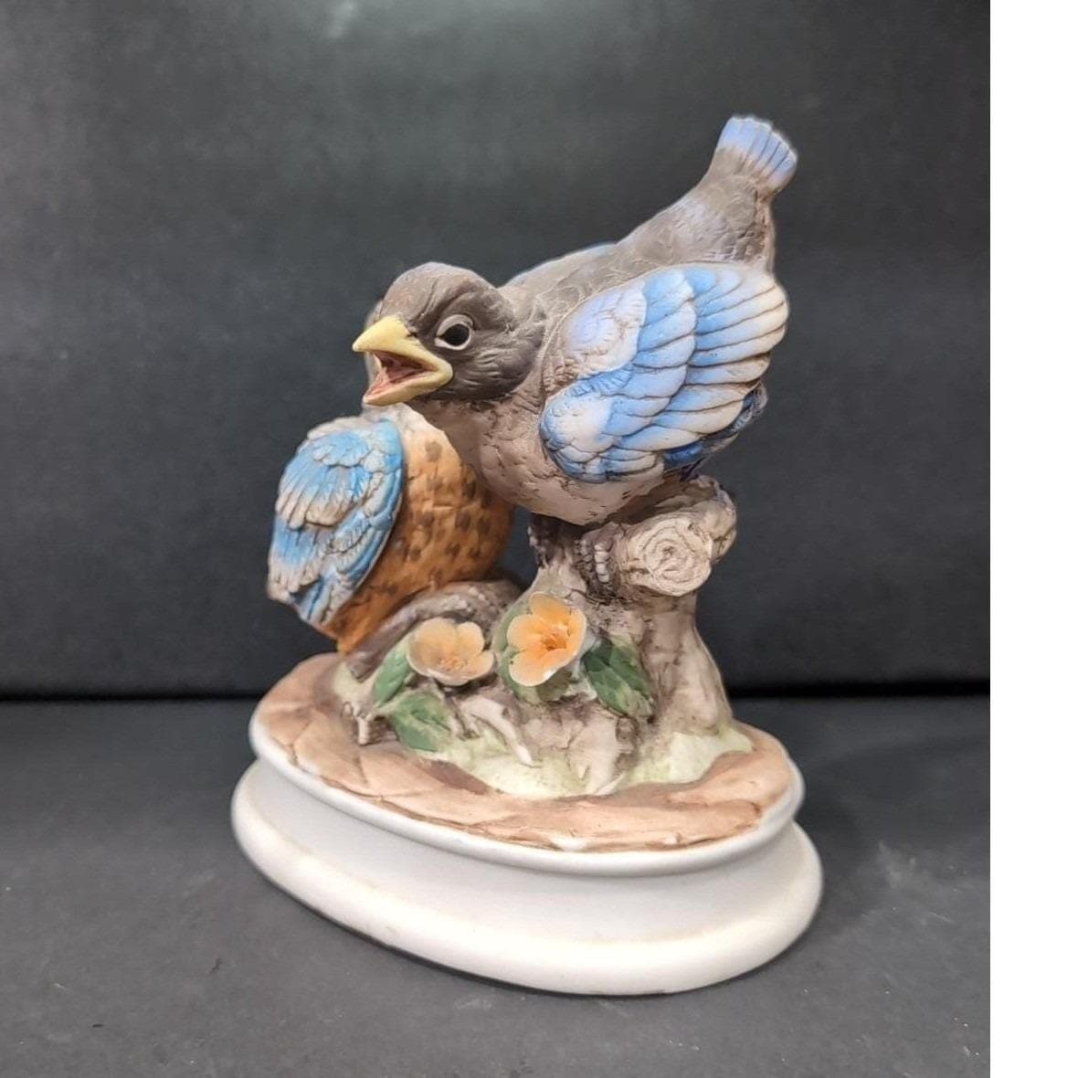 Lefton China Hand Painted Blue Bird Statue #KE7674, Vintage Collectible Decor - Thumbnail 7
