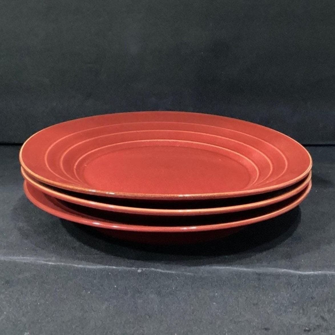 Pfaltzgraff Athena Red Dinner Plates, Set of 3, Vintage Dinnerware, Tableware - Thumbnail 8