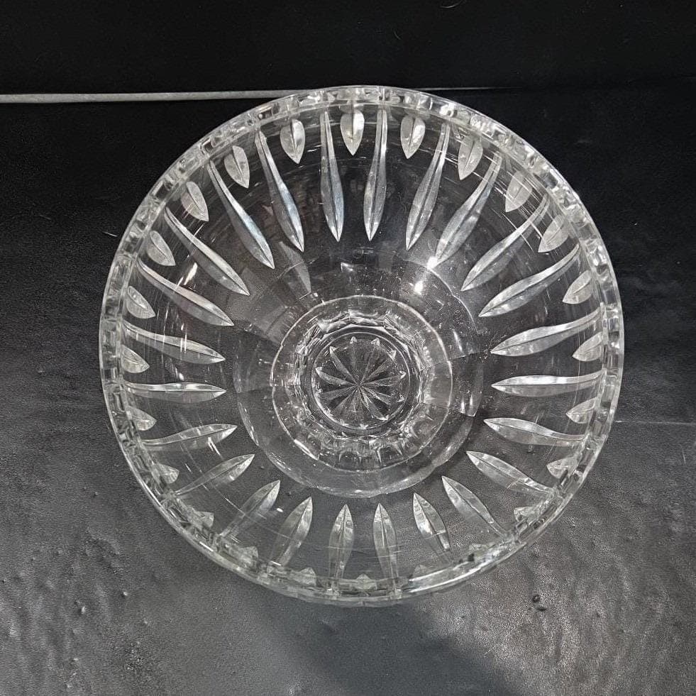 Marquis by Waterford Crystal Sheridan Footed Bowl, Vintage Pedestal Centerpiece - Thumbnail 6