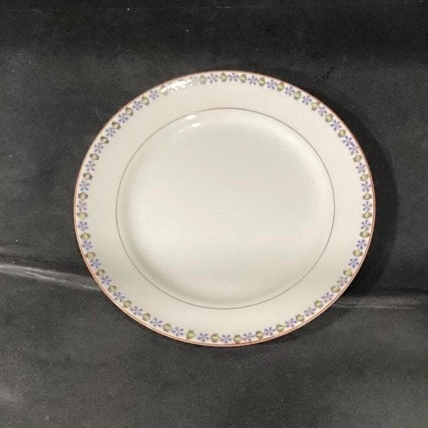 Noritake China Nippon Salad Plates, Set of 4, Blue Cornflowers & Green Leaves - Thumbnail 6