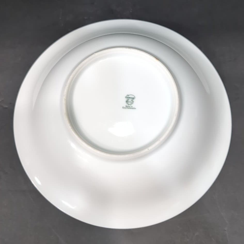 Epiag "Elyrian" Serving Bowl, Bohemian Art Deco China, Blue and Gold Design - Thumbnail 5