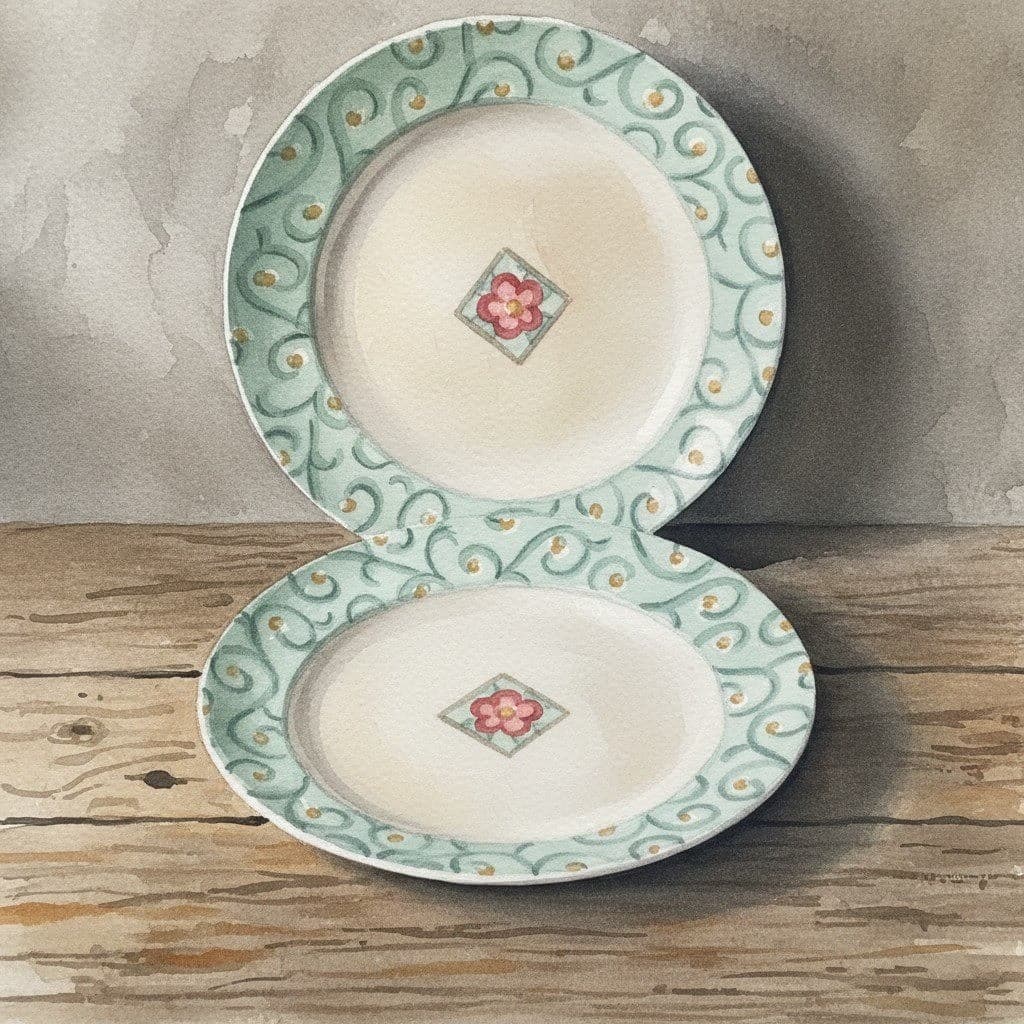 Corelle Corning Watercolors Salad Plates, Set of 2, Pastel Floral Dinnerware