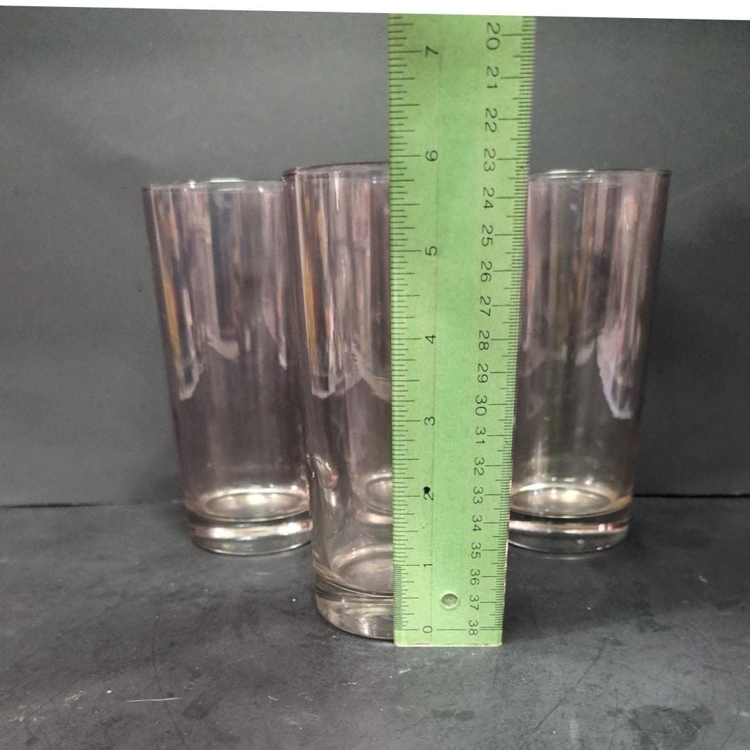 Libbey Ombre Blush Pink Tumblers, Set of 4, Vintage Glassware, Drinking Glasses - Thumbnail 9