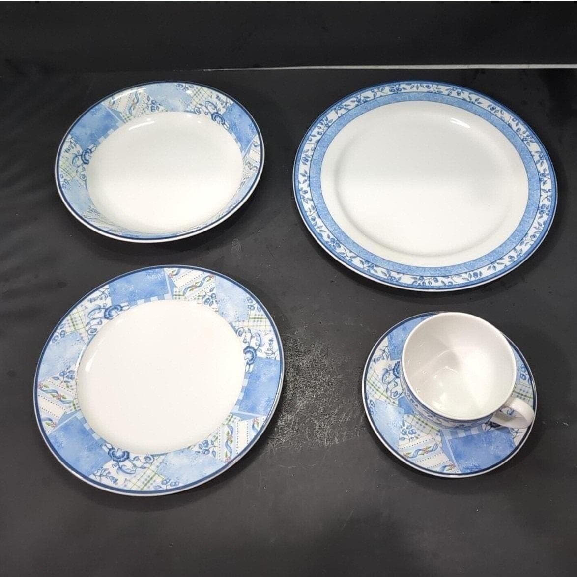 Wedgwood Indigo Place Setting, 5 Piece Set, Fine China, Dinnerware Collection - Thumbnail 10