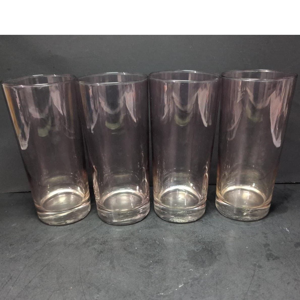 Libbey Ombre Blush Pink Tumblers, Set of 4, Vintage Glassware, Drinking Glasses - Thumbnail 3