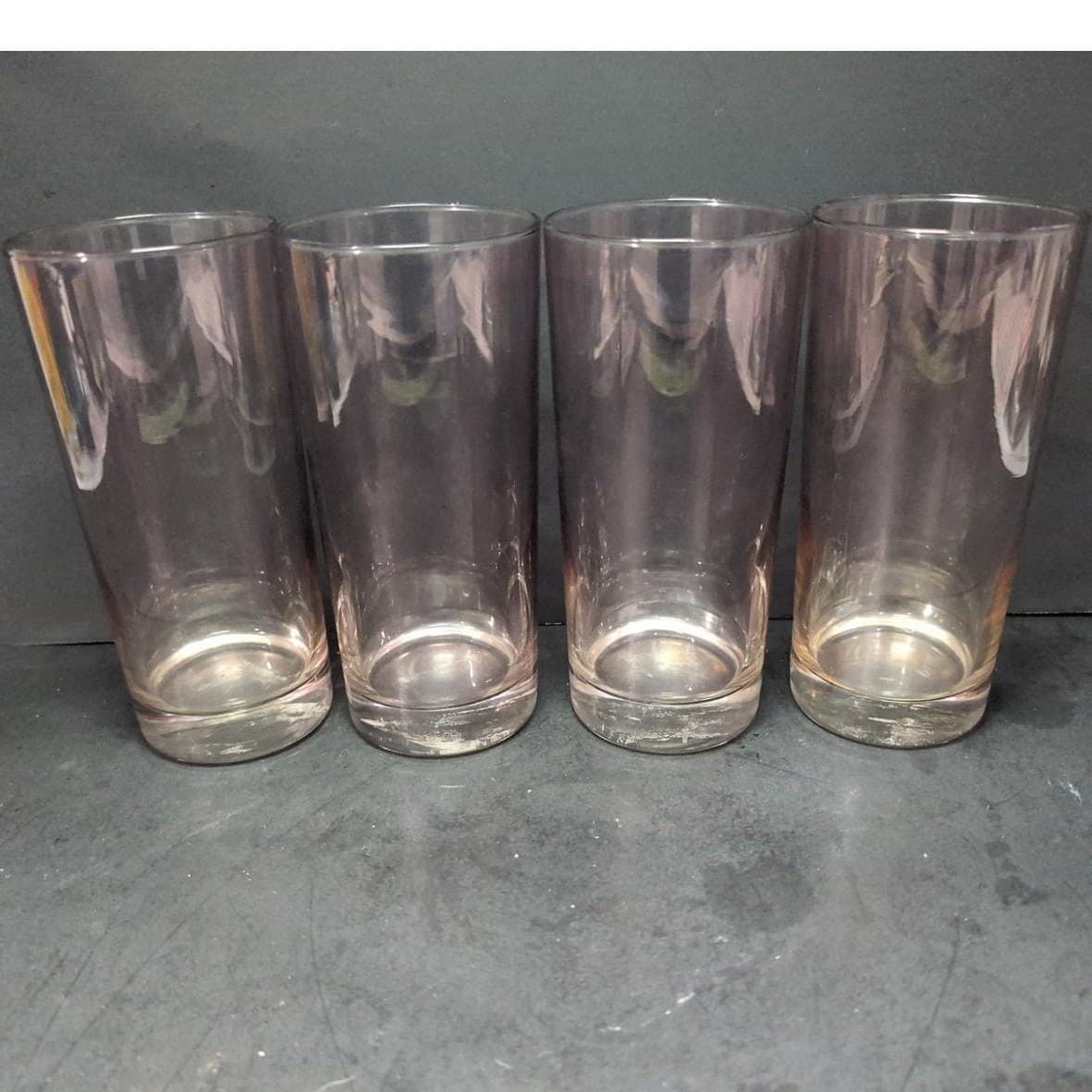 Libbey Ombre Blush Pink Tumblers, Set of 4, Vintage Glassware, Drinking Glasses - Thumbnail 4