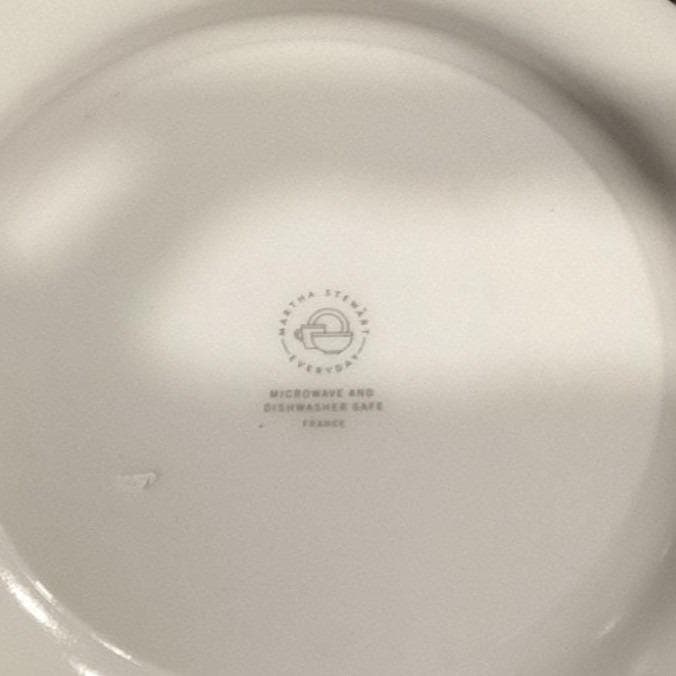 Martha Stewart Everyday "Morning Glory" Salad Plates, Set of 4, Blue Stoneware - Thumbnail 4