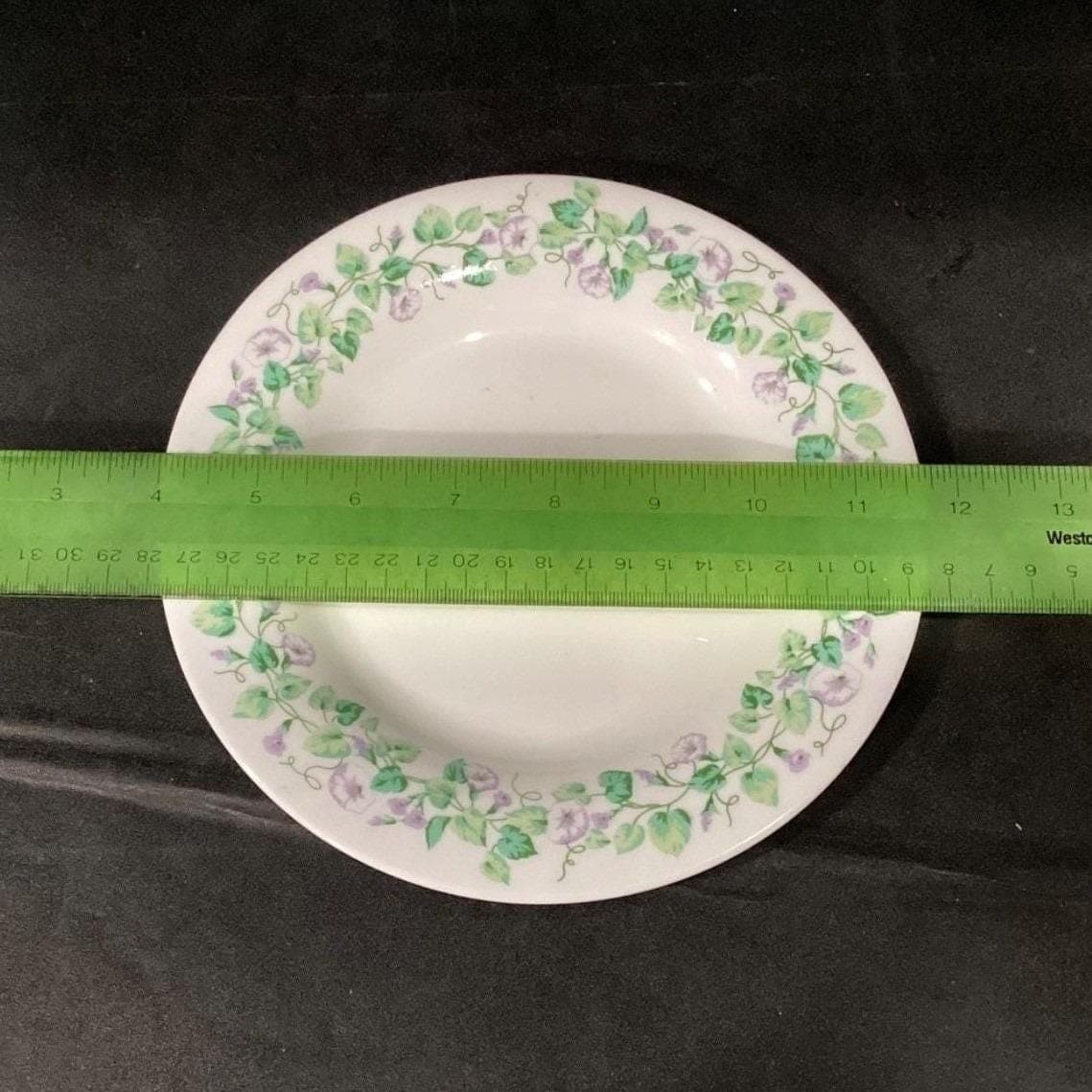 Martha Stewart Everyday "Morning Glory" Salad Plates, Set of 4, Blue Stoneware - Thumbnail 3