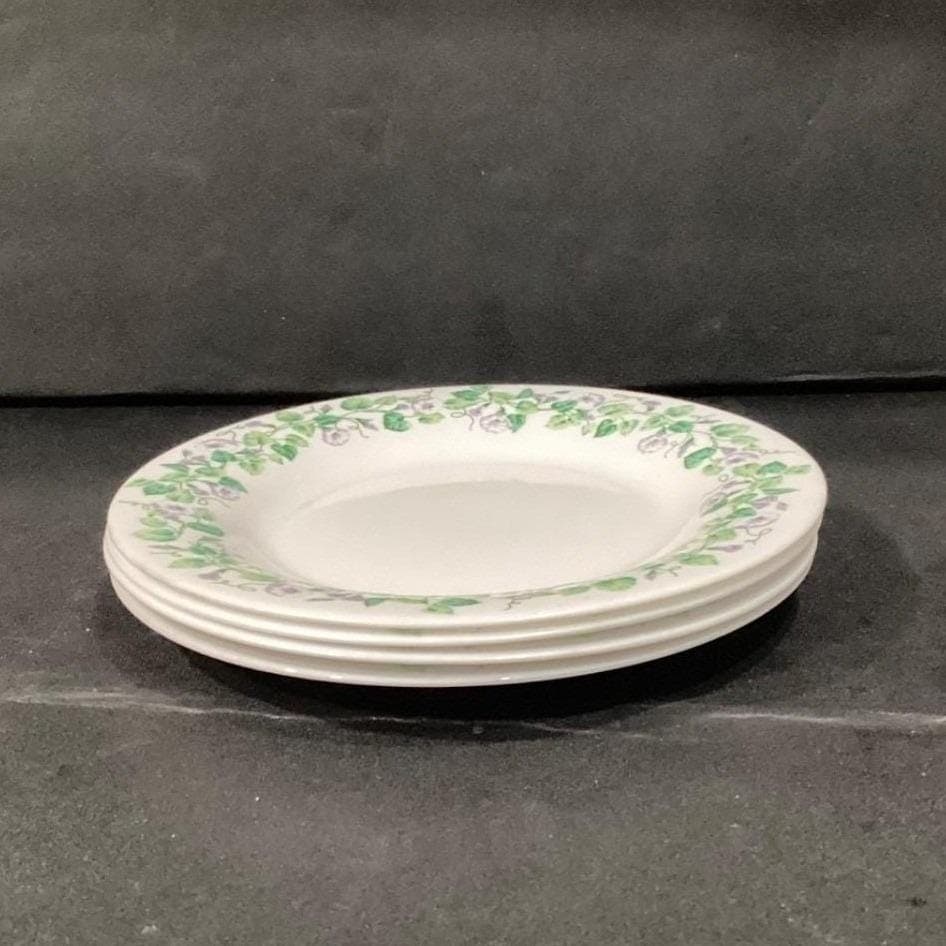 Martha Stewart Everyday "Morning Glory" Salad Plates, Set of 4, Blue Stoneware - Thumbnail 7