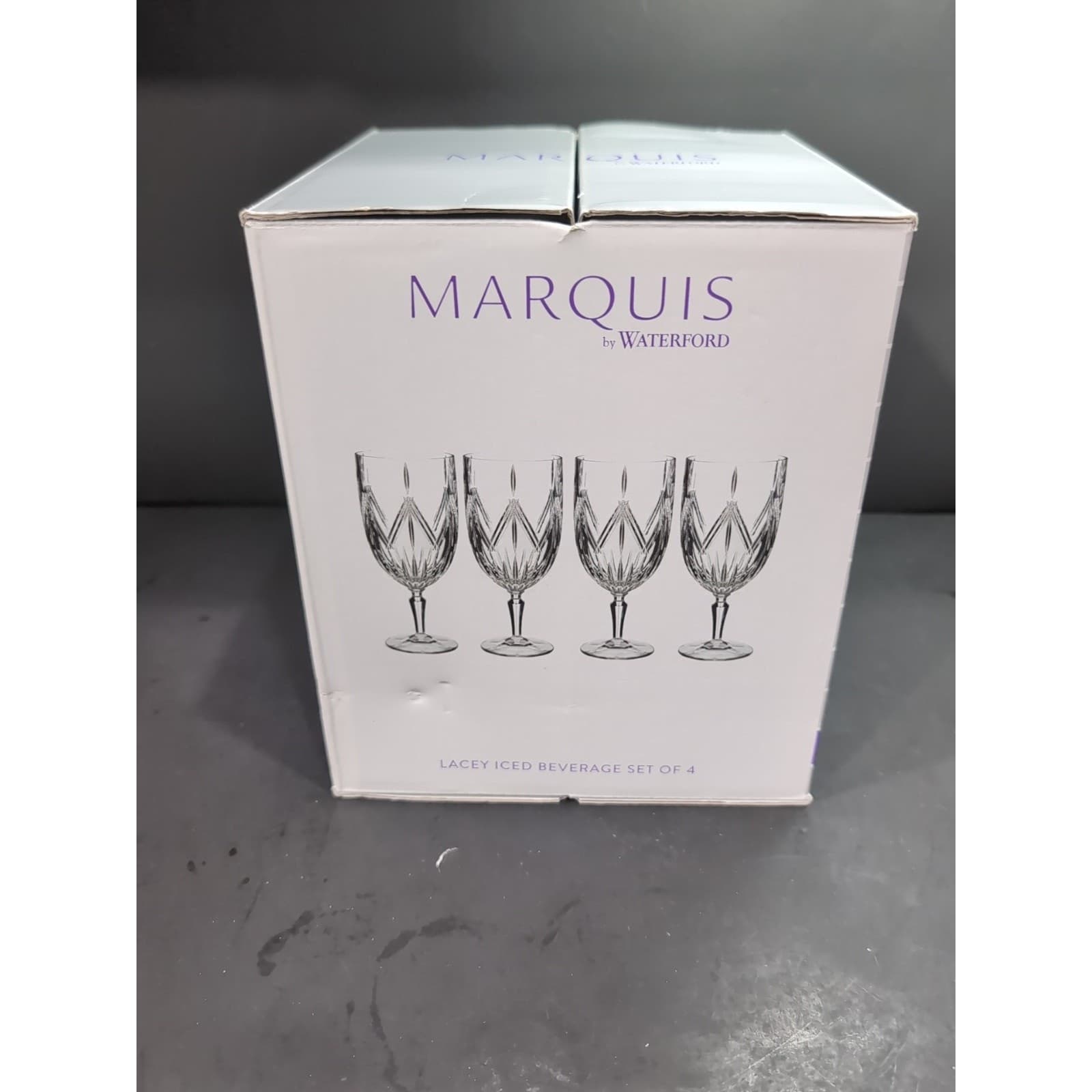 Waterford Marquis Crystal Glass, Brookside Iced Glasses, Set of 4, German - Thumbnail 11