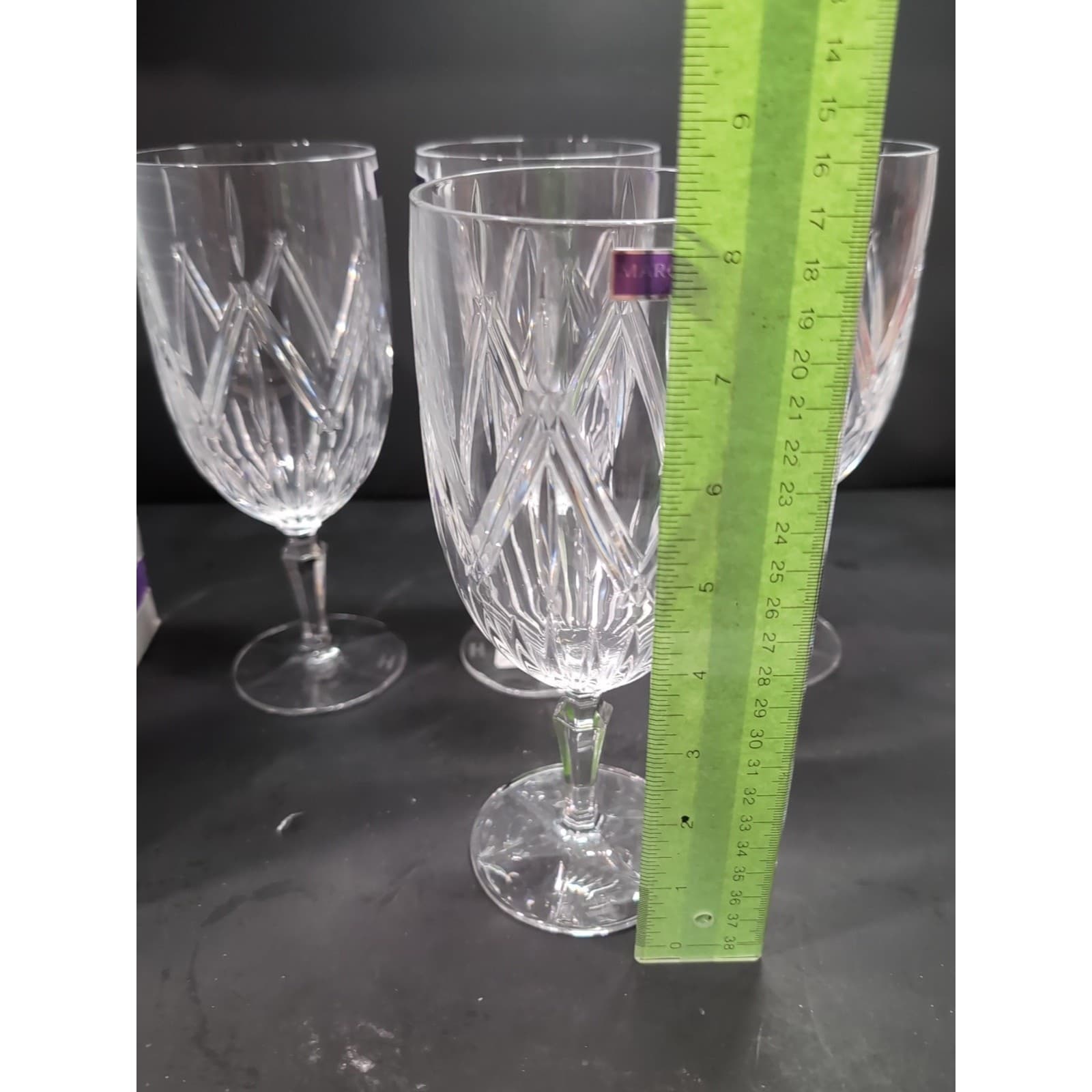 Waterford Marquis Crystal Glass, Brookside Iced Glasses, Set of 4, German - Thumbnail 9