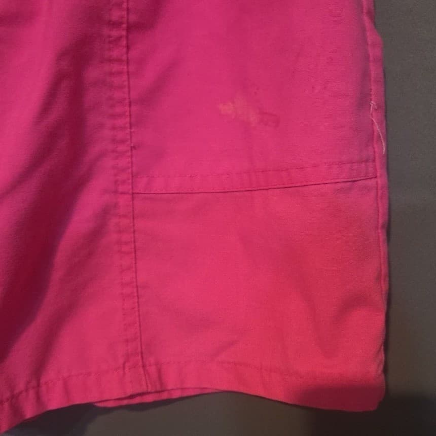 Blue Cabana Hot Pink Elastic Waist Utility Shorts, Woman's Small, Vintage Style - Thumbnail 6