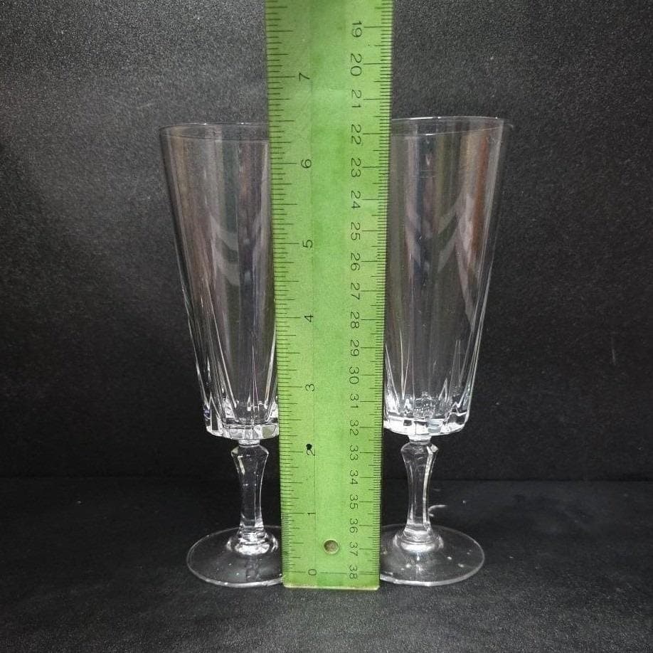 Cristal D'Arques Durand Auteuil Lilas Champagne Flutes, Set of 2 Crystal Glasses - Thumbnail 2