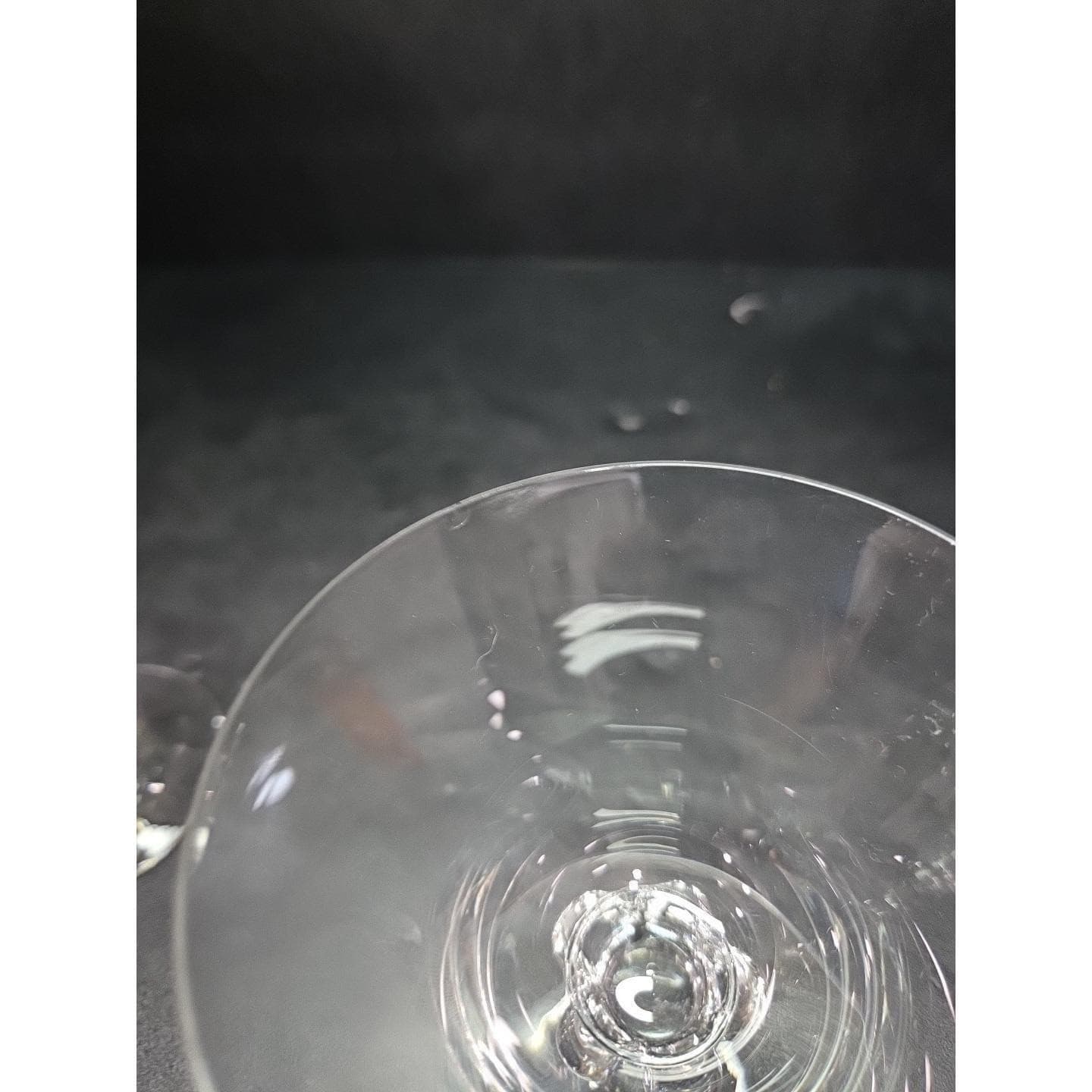 Swedish Astrid Lobed Stem Champagne Glasses, Set of 2, Vintage Sherbet Glassware - Thumbnail 5
