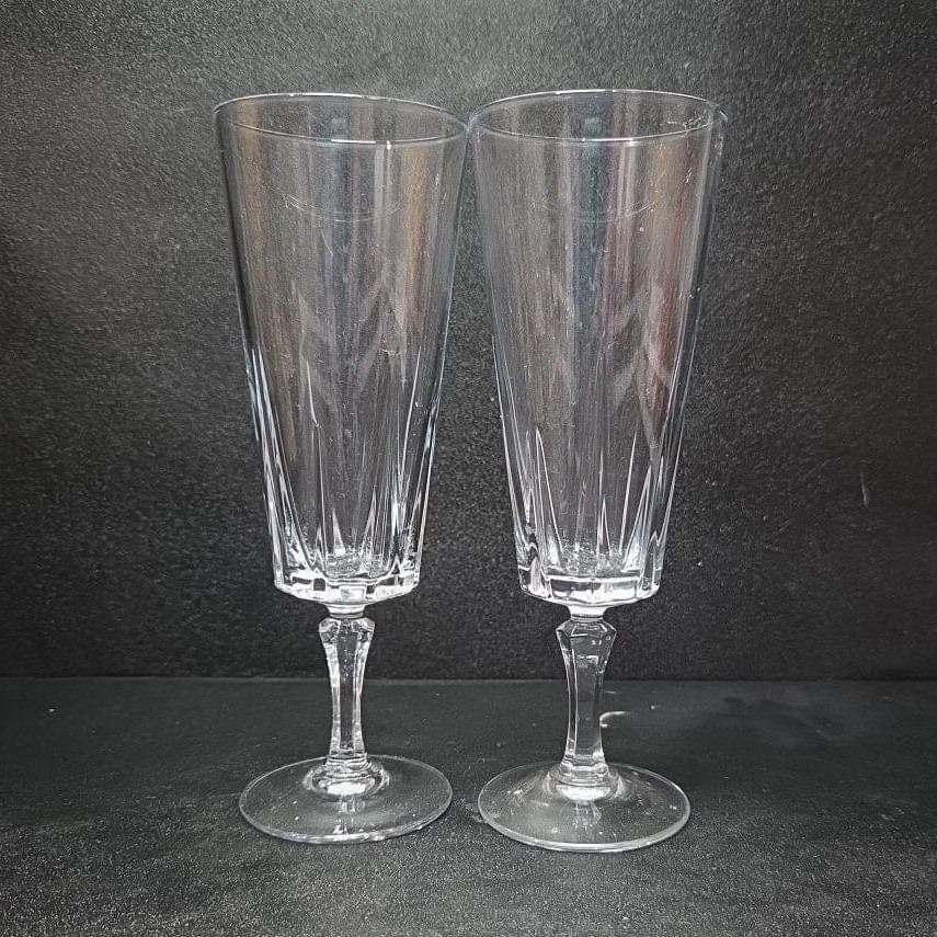 Cristal D'Arques Durand Auteuil Lilas Champagne Flutes, Set of 2 Crystal Glasses - Thumbnail 4