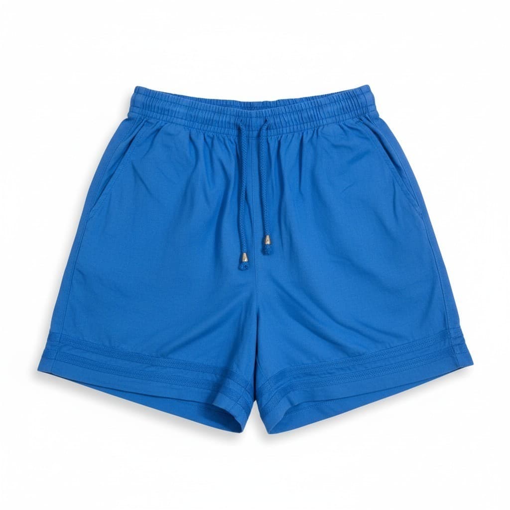 Liz & Co Royal Blue Drawstring Shorts, Woman's Small, Pocket and Elastic Waist