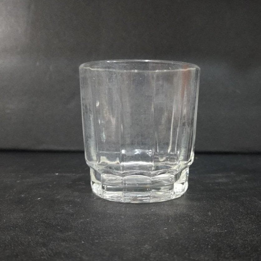 Arcoroc Arcade Bengale Lowball Tumbler, Ribbed Rocks Glass, 8oz Old Fashioned - Thumbnail 4