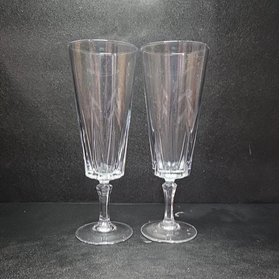 Cristal D'Arques Durand Auteuil Lilas Champagne Flutes, Set of 2 Crystal Glasses - Thumbnail 6