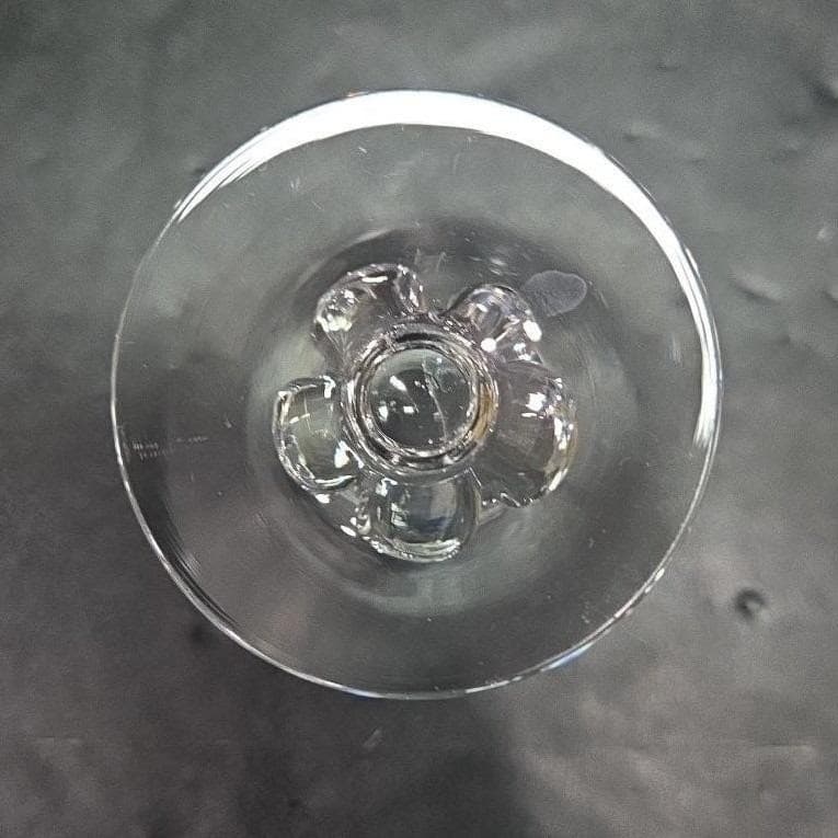 Swedish Astrid Lobed Stem Champagne Glasses, Set of 2, Vintage Sherbet Glassware - Thumbnail 6