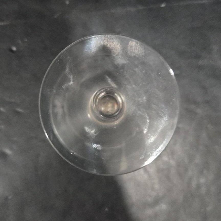 Javit Style Martini Glass, Etched Cocktail Stemware Boat Island Sun Water Design - Thumbnail 4