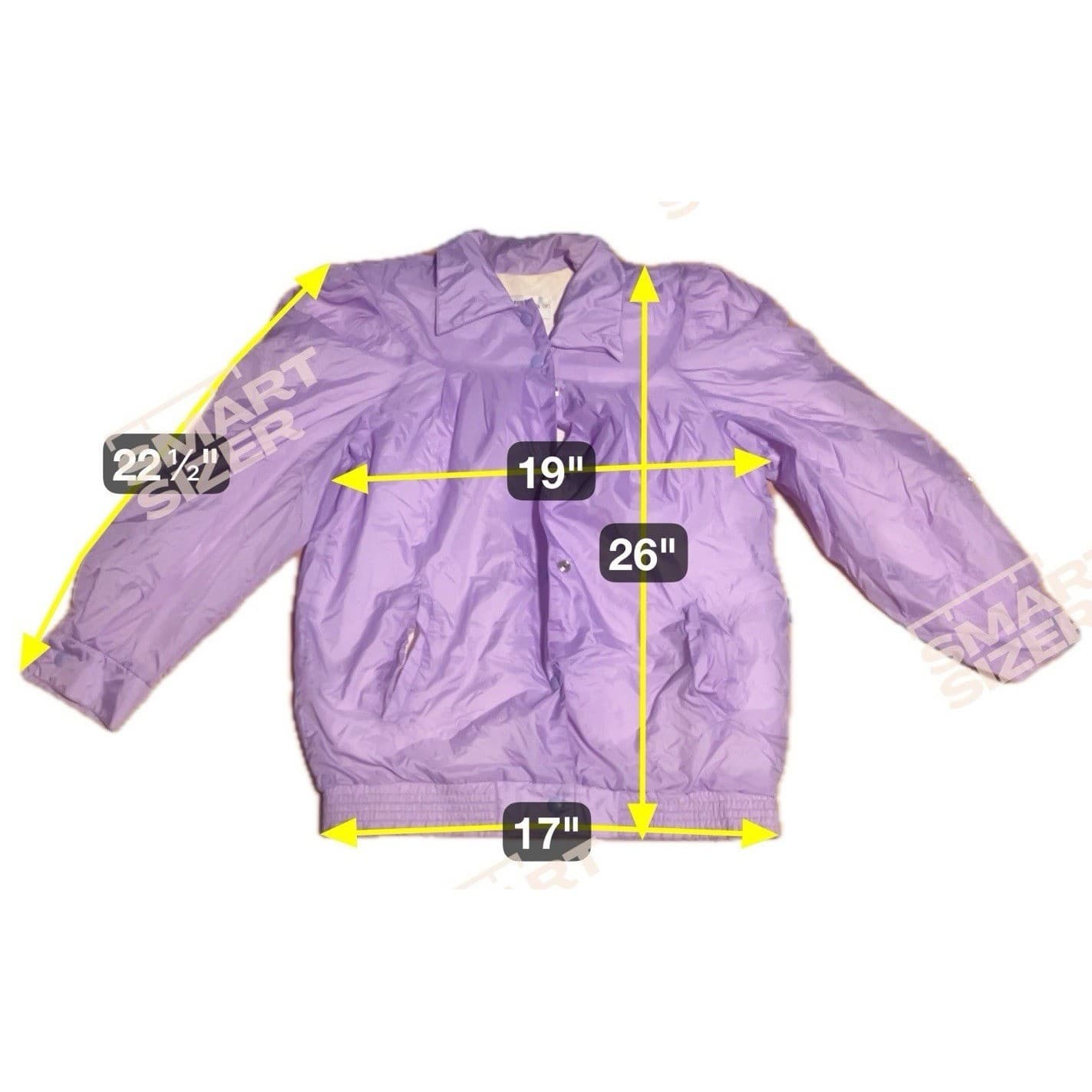 Current Seen Vintage Purple Puff Sleeve Windbreaker, Woman's Small Jacket - Thumbnail 2