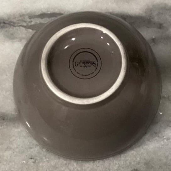 Godinger Gatherings Gray Cereal Bowls, Set of 3, Modern Farmhouse Dinnerware - Thumbnail 6