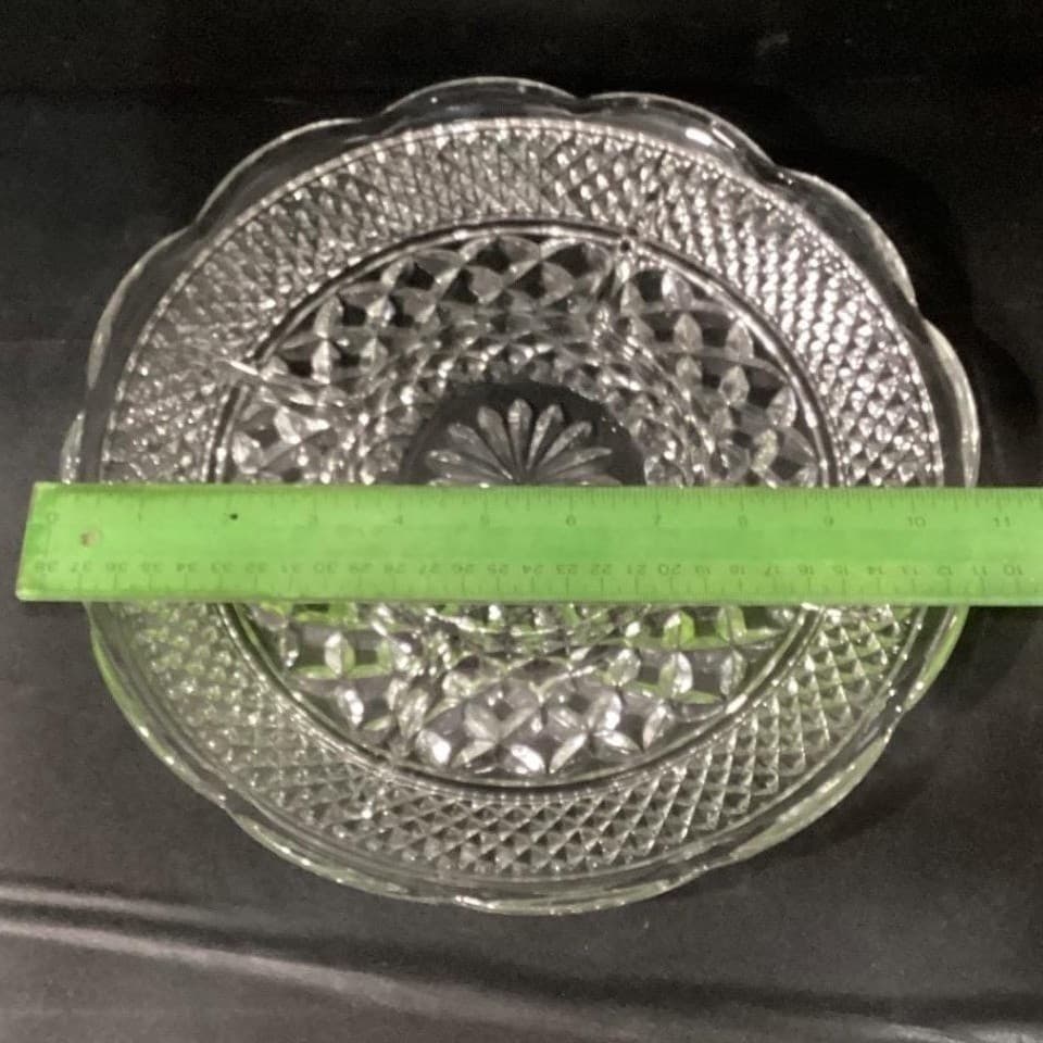 Anchor Hocking Wexford 5-Part Divided Relish Dish, Pressed Glass Serving Tray - Thumbnail 6