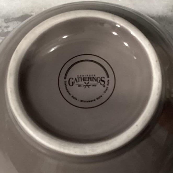 Godinger Gatherings Gray Cereal Bowls, Set of 3, Modern Farmhouse Dinnerware - Thumbnail 7