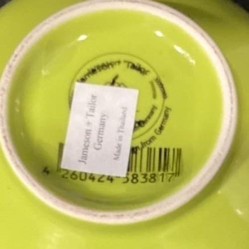 Jameson & Tailor Lime Green Cereal Bowls, Set of 3, Vintage Boutique Kitchenware - Thumbnail 7