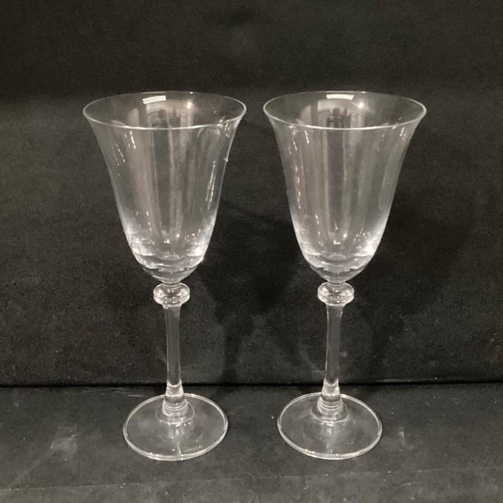 Mikasa Alexandra Wine Glasses, Set of 2, Clear Cut Crystal Stemware, Drinkware - Thumbnail 10