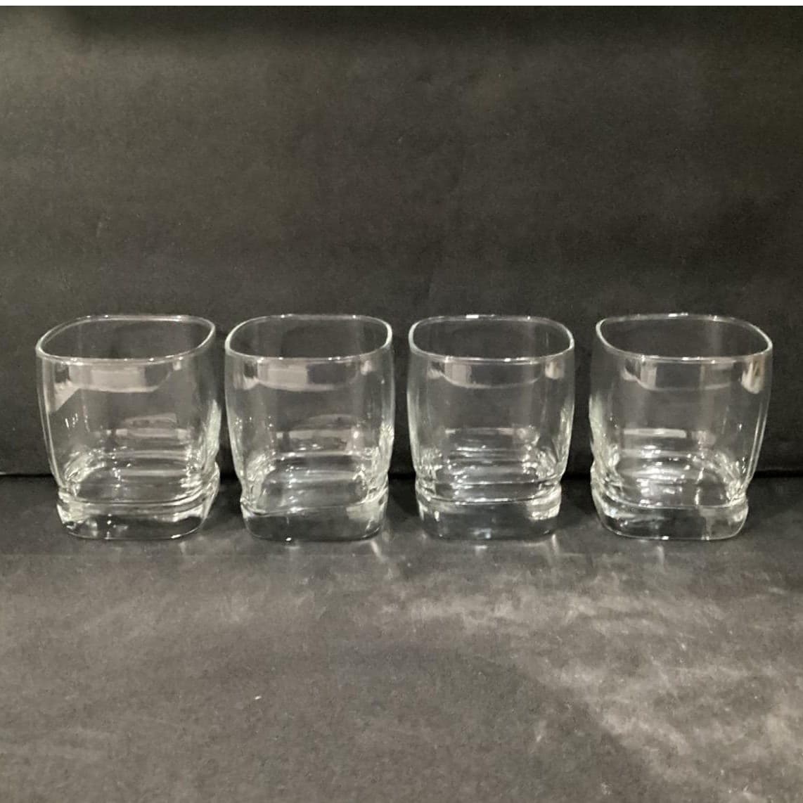 Libbey Carrington Rocks Glasses, Set of 4, Clear Lowball Tumblers, Vtg Barware - Thumbnail 8