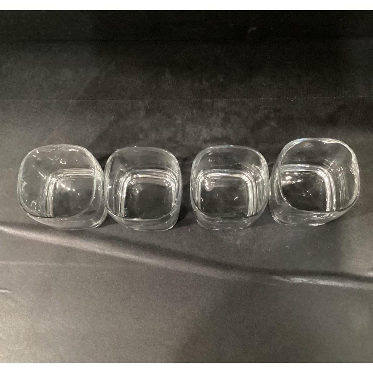 Libbey Carrington Rocks Glasses, Set of 4, Clear Lowball Tumblers, Vtg Barware - Thumbnail 4