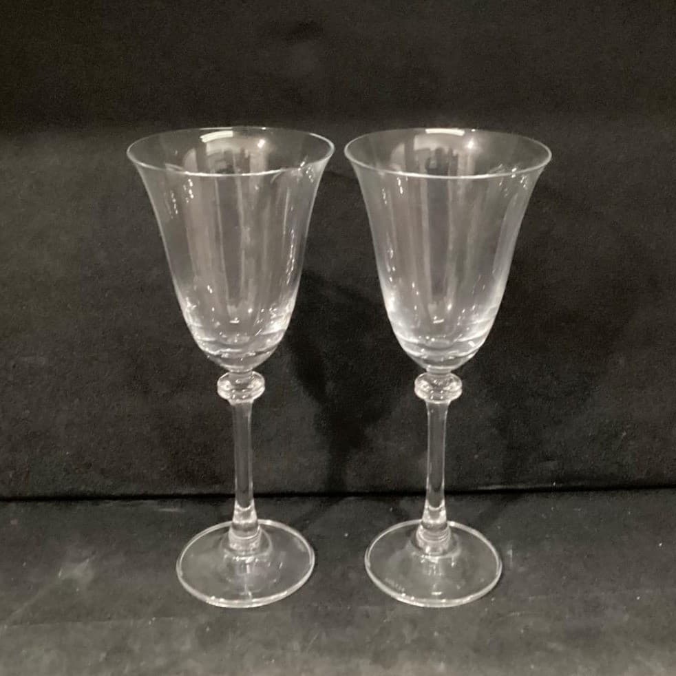 Mikasa Alexandra Wine Glasses, Set of 2, Clear Cut Crystal Stemware, Drinkware - Thumbnail 12