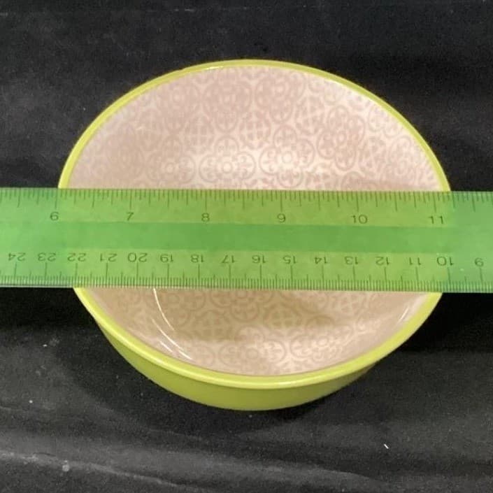 Jameson & Tailor Lime Green Cereal Bowls, Set of 3, Vintage Boutique Kitchenware - Thumbnail 9